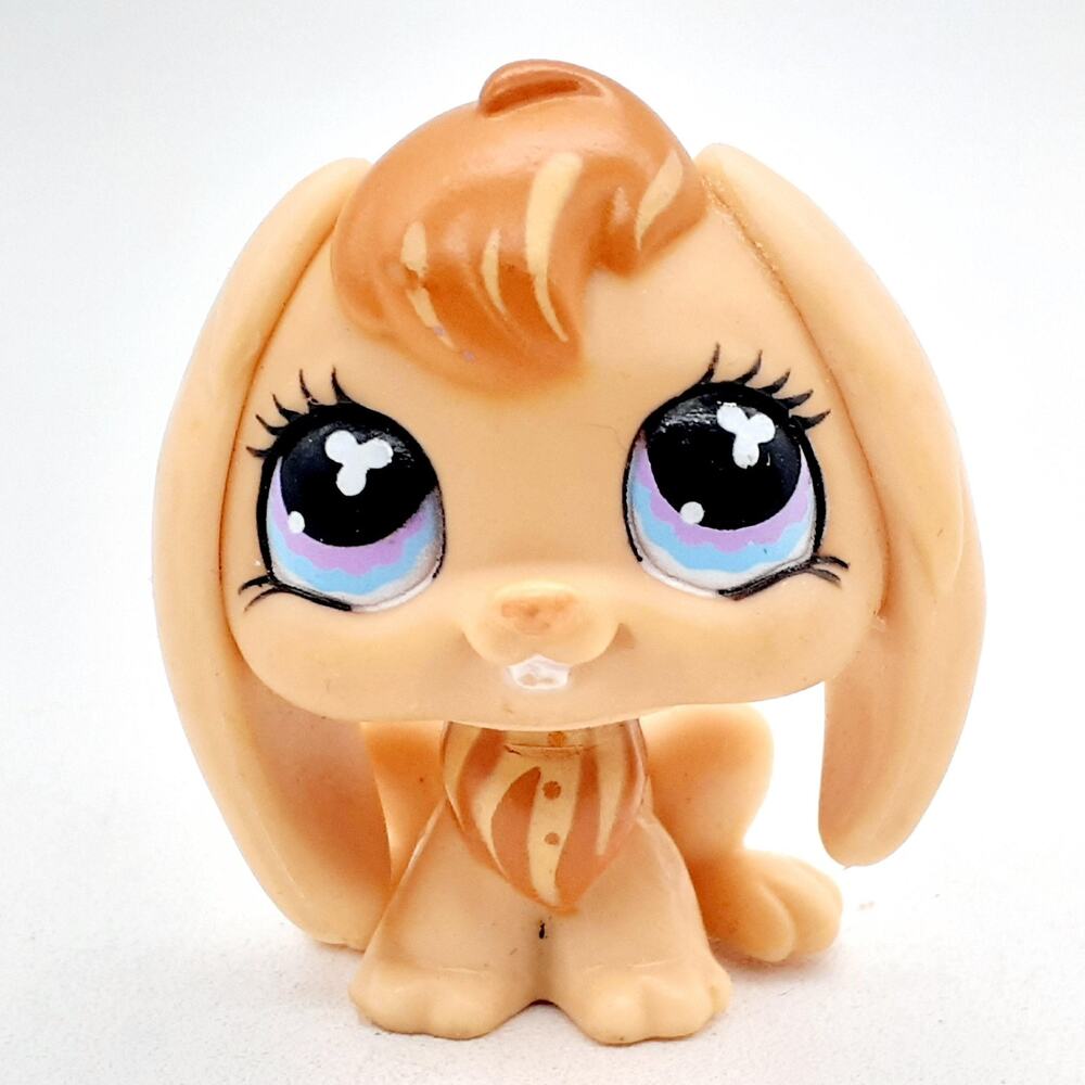 Littlest Pet Shop Beige Dog Mini Vinyl Figure LPS Animal Collectible Loose